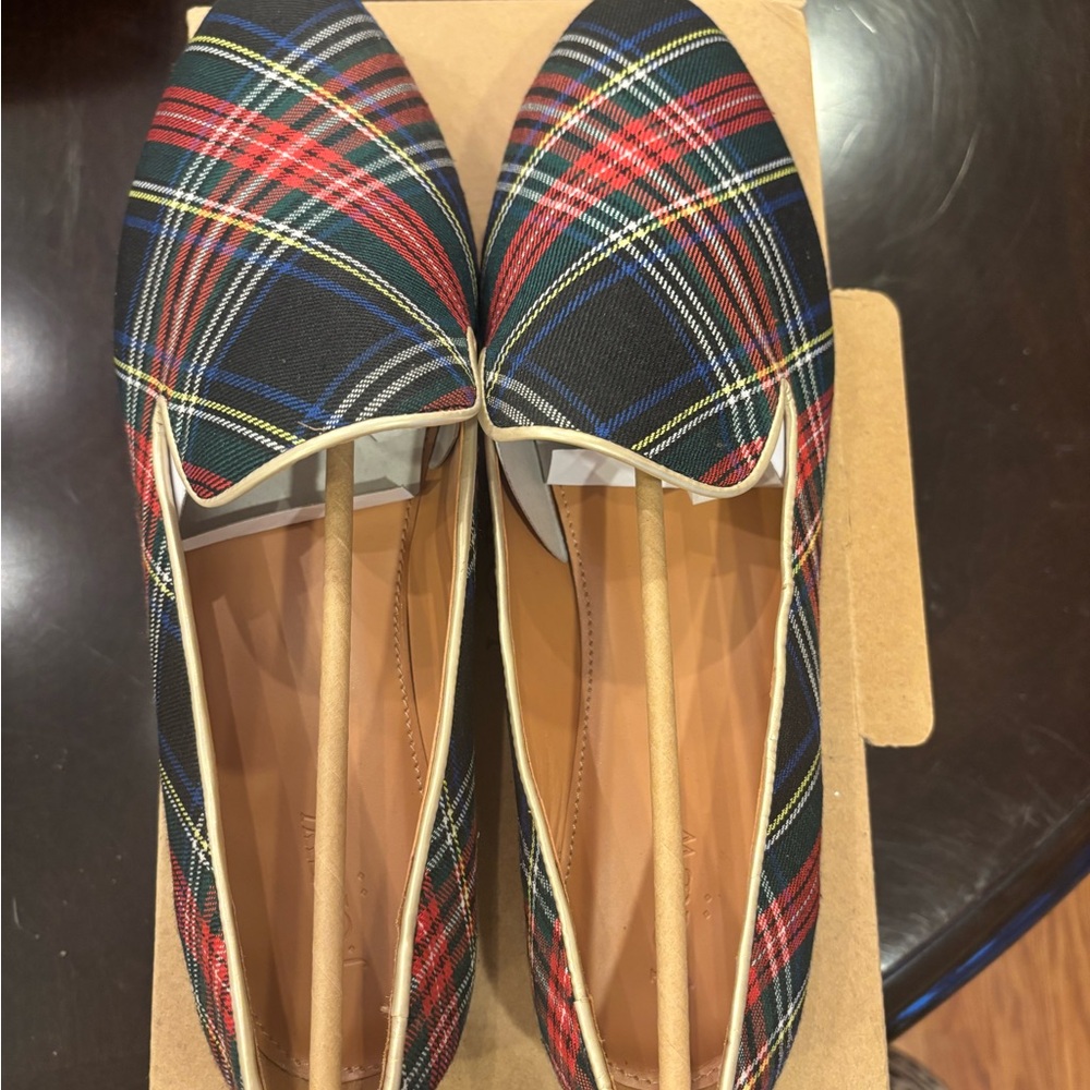 J.Crew Tartan Loafers size 12